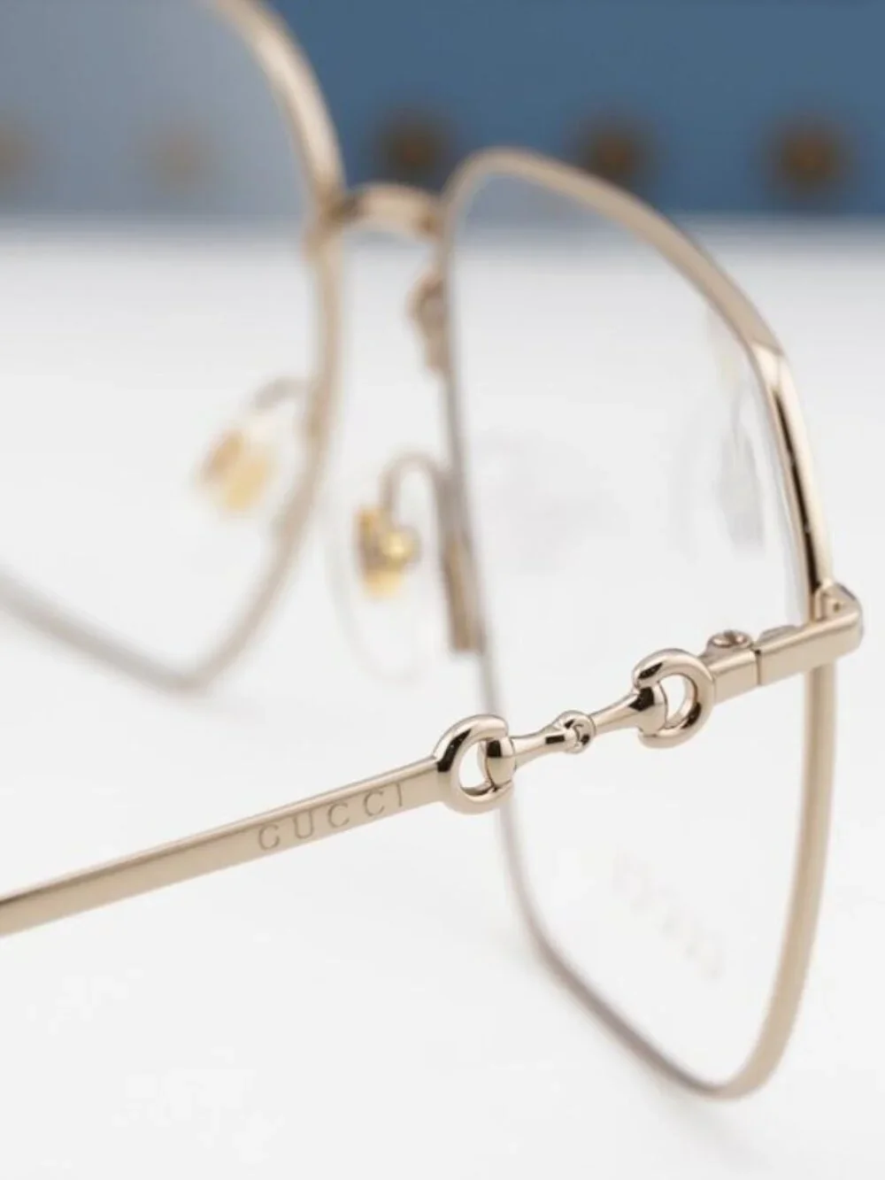 Gucci GG0952O 002 Aviator Eyeglasses 57mm – Gold